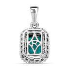 RHAPSODY  950 Platinum AAAA Lagoon Tourmaline & White Diamond  VS-EF Pendant 1.30 Ct