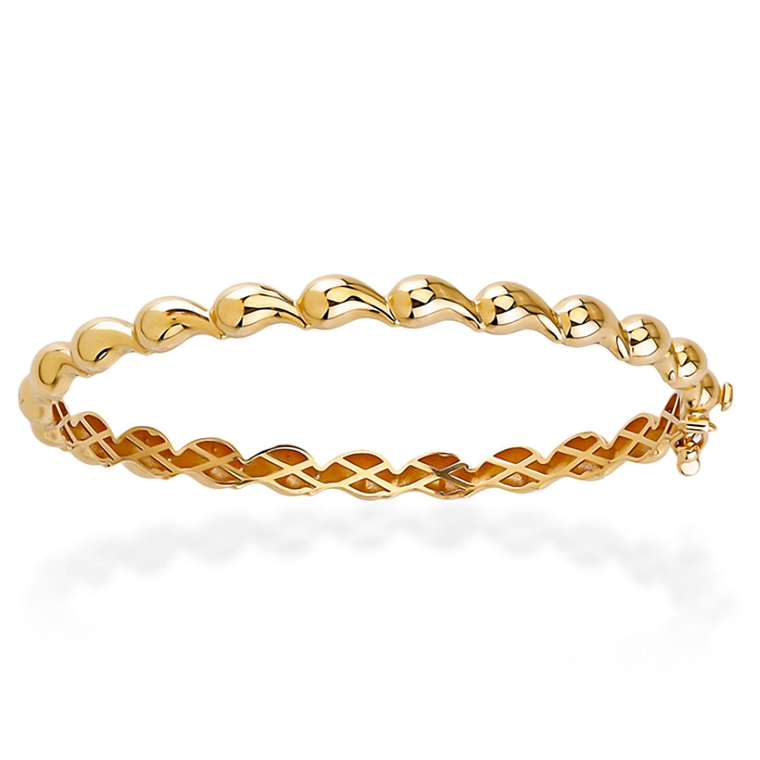 Designer Inspired Close Out - 9K Yellow Gold Bangle (Size - 7) Gold Wt. 6.40 Gms. 7939299 0