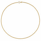 9K Yellow Gold Hand Made Spiga Necklace (Size 20) with Spring Ring Clasp_7939312