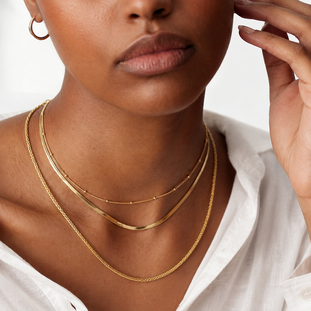 JCK Vegas Find - 9K Yellow Gold Spiga Necklace (Size - 20) 7939312 2