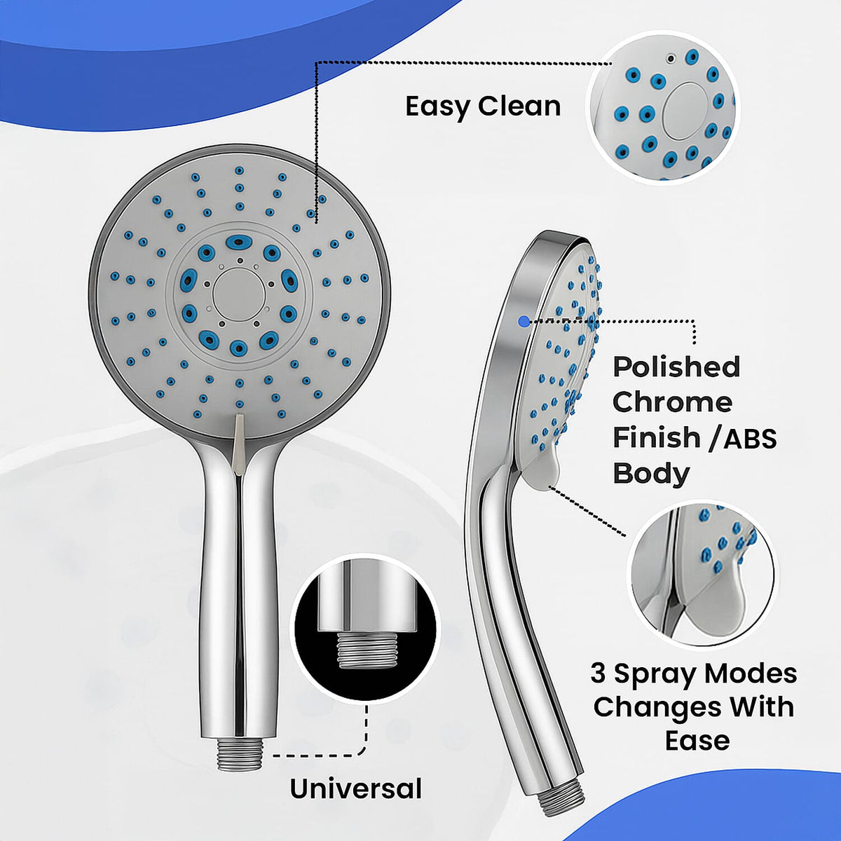 Moda 3-Function Shower Head 7939338 3