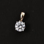 Luxuriant 9K Yellow Gold SGL Certified Lab Grown Diamond (VS-E-F) Solitaire Pendant 1.00 Ct.