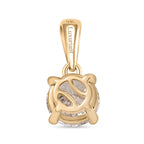 Luxuriant 9K Yellow Gold SGL Certified Lab Grown Diamond (VS-E-F) Solitaire Pendant 1.00 Ct.