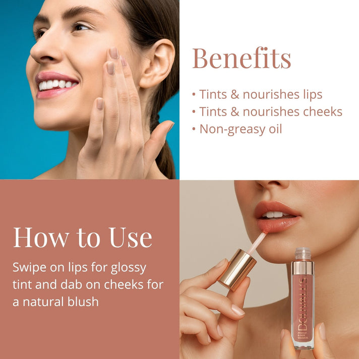 Douvalls Lip and Cheek Colour Oil - Enchanted Spice 7949733 2