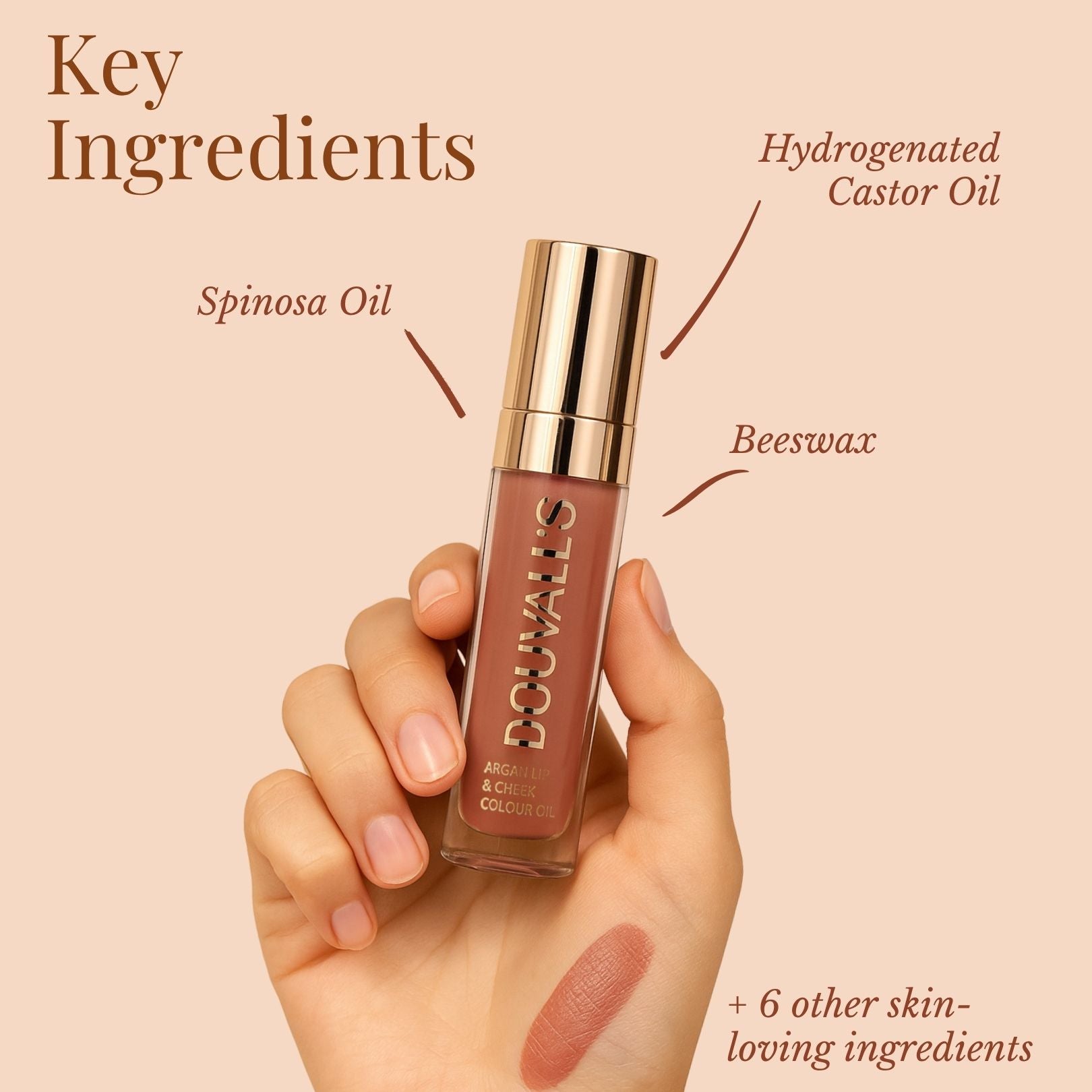 Douvalls Lip and Cheek Colour Oil - Enchanted Spice 7949733 3