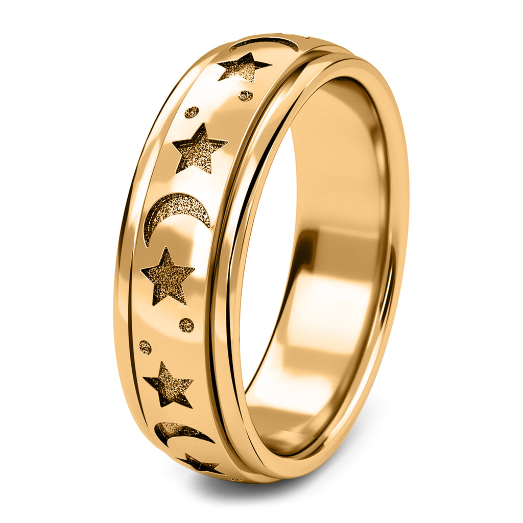 18K Vermeil Yellow Gold Plated Sterling Silver Band Ring_7951600_5