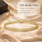 Maestro Collection - 9K Yellow Gold Reversible Mesh Bangle (Size-7- 8in)_7951862_2