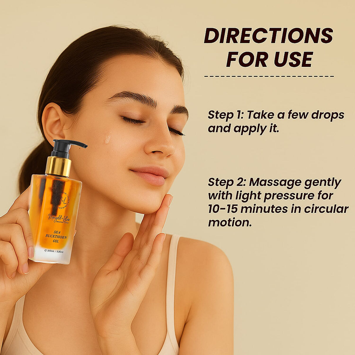 Marigold and Lotus Sea Buckthorn Oil - 100ml 7953433 4