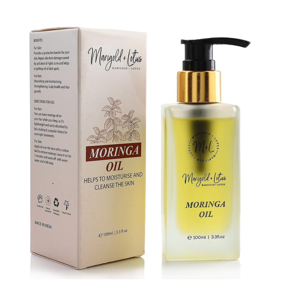 Moringa Oil by Marigold + Lotus - 100ml 7953434 0