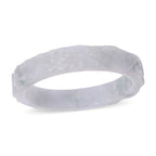 Extremely Rare Find Natural Type A - White Jadeite Jade Dragon Carved Bangle (Size - 7.5) 300.00 Ct._7953517_2