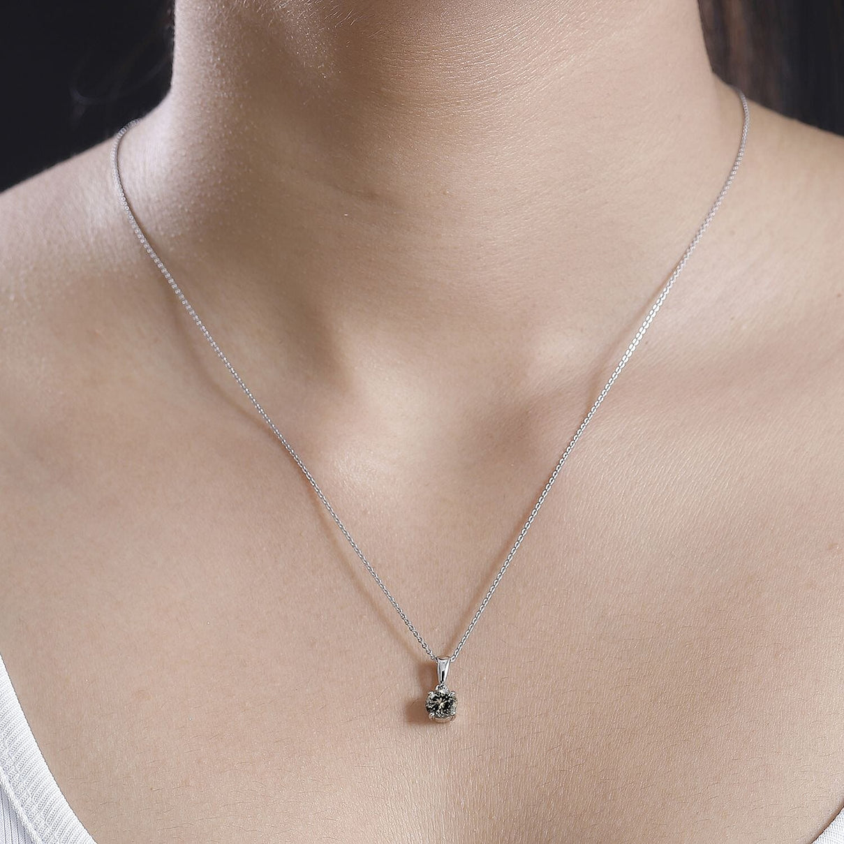 RHAPSODY 950 Platinum  AAAA Turkizite Solitaire Pendant 1.02 Ct 7954272 2