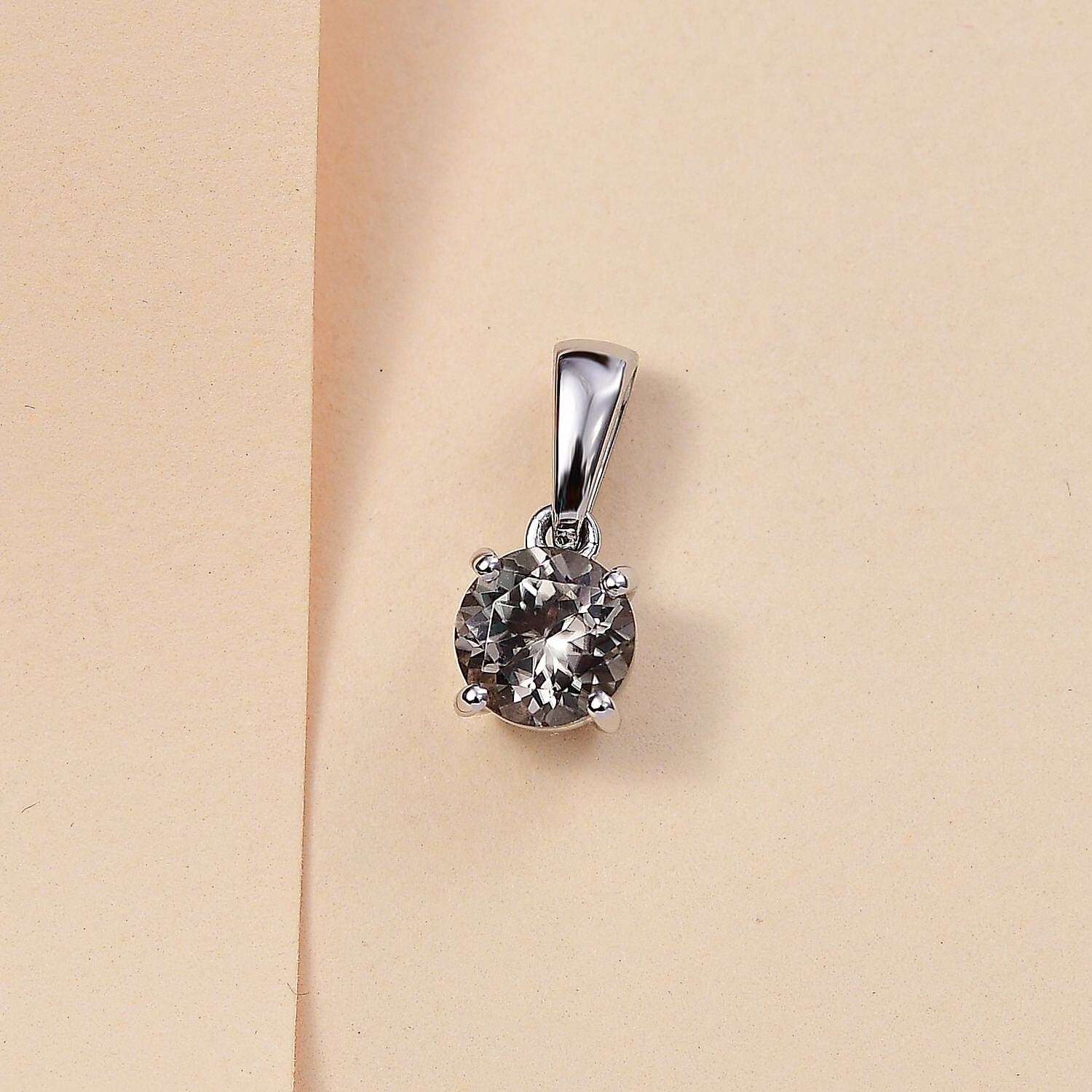 RHAPSODY 950 Platinum  AAAA Turkizite Solitaire Pendant 1.02 Ct 7954272 3