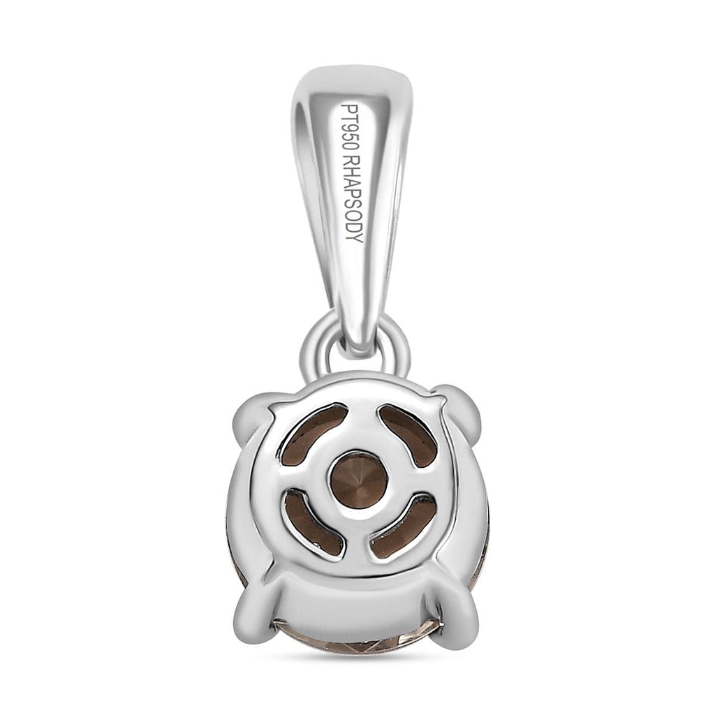 RHAPSODY 950 Platinum  AAAA Turkizite Solitaire Pendant 1.02 Ct