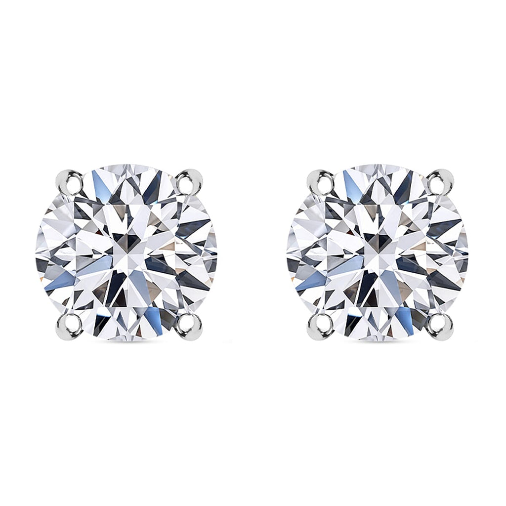 Luxuriant Diamond - 950 Platinum SGL Certified Lab Grown Diamond (VS-E-F) Earring with Screw Back