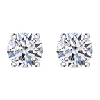 Luxuriant Diamond - 950 Platinum SGL Certified Lab Grown Diamond (VS-E-F) Earring with Screw Back