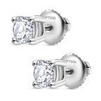 Luxuriant Diamond - 950 Platinum SGL Certified Lab Grown Diamond (VS-E-F) Earring with Screw Back