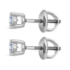 Luxuriant Diamond - 950 Platinum SGL Certified Lab Grown Diamond (VS-E-F) Earring with Screw Back