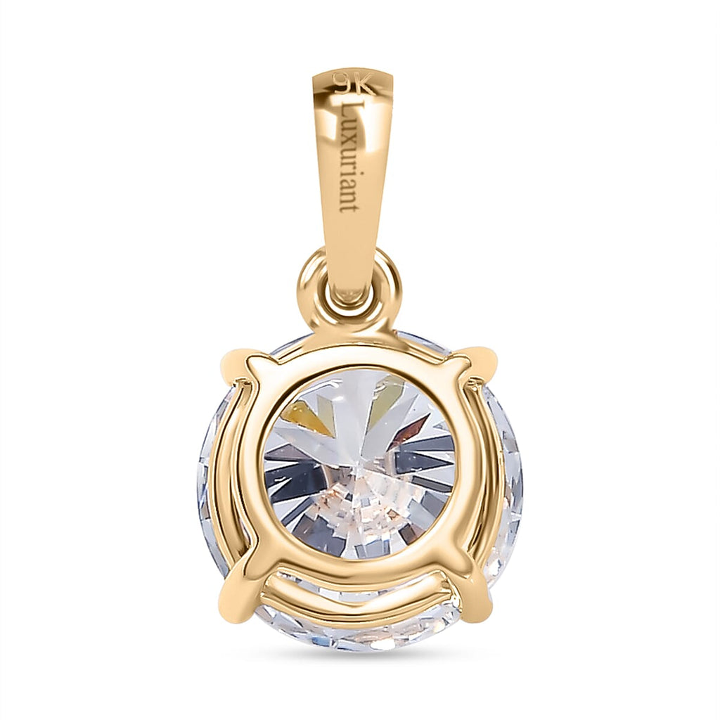 Luxuriant Diamond - 9K Yellow Gold Lab Grown Diamond (VS-E-F) Solitaire Pendant 1.53 Ct.