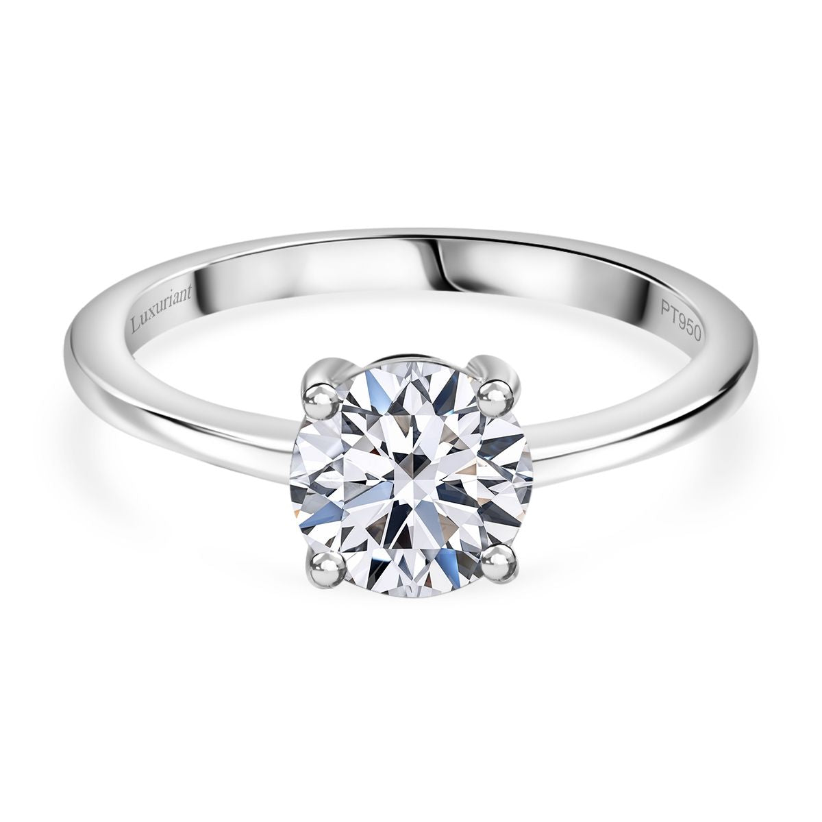 Luxuriant - 18K White Gold SGL Certified (VS-E/F) Lab Grown Diamond Solitaire Ring 1.00 Ct._7956278