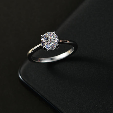 1.Ct Luxuriant - 18K White Gold SGL Certified (VS-E-F) Lab Grown Diamond Solitaire Ring 1.00 Ct. V32473532 2
