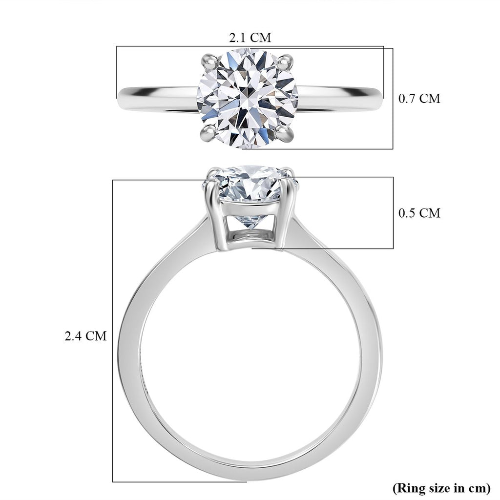 Luxuriant - 18K White Gold SGL Certified (VS-E/F) Lab Grown Diamond Solitaire Ring 1.00 Ct._7956280_5