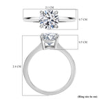 Luxuriant - 18K White Gold SGL Certified (VS-E/F) Lab Grown Diamond Solitaire Ring 1.00 Ct._7956280_5