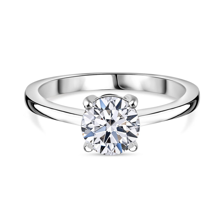 LUXURIANT 950 Platinum SGL Certified Lab Grown Diamond (VS-E/F) Solitaire Ring 1.02 Ct 7956289 1