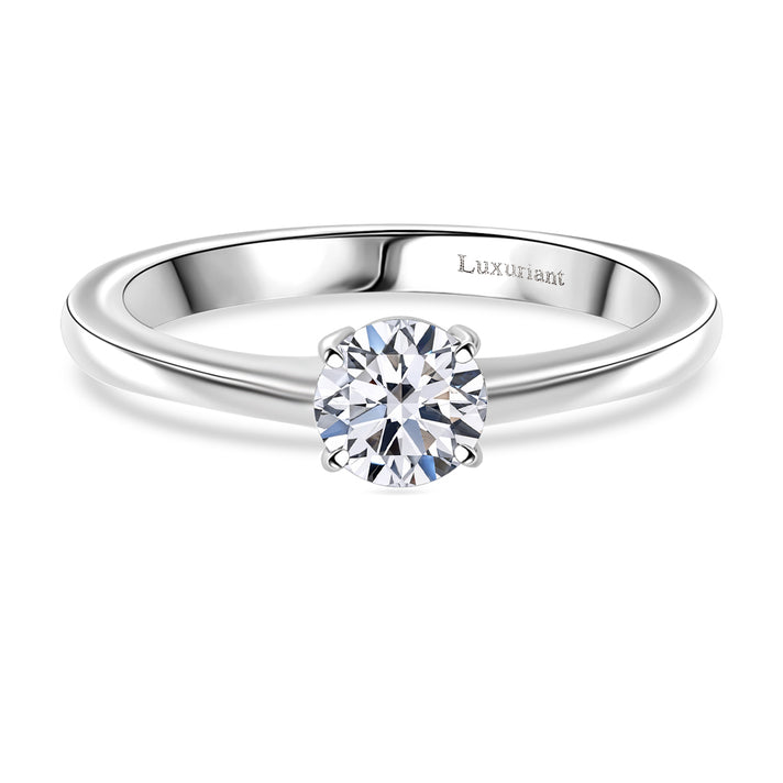 LUXURIANT 950 Platinum Lab Grown Diamond (VS-E/F) Solitaire Ring, Platinum Wt. 4.22 Gms 7957858 1
