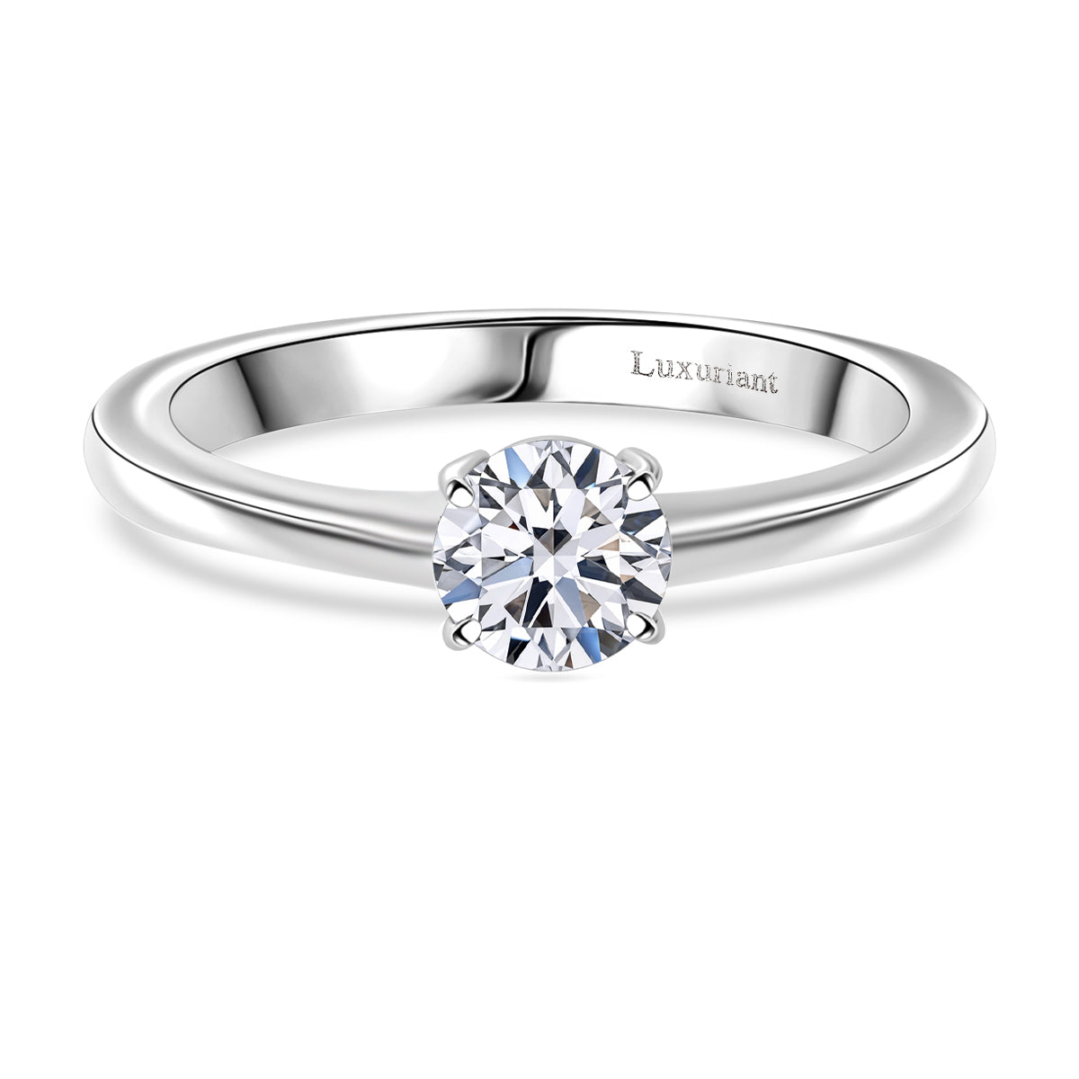 LUXURIANT 950 Platinum Lab Grown Diamond (VS-E/F) Solitaire Ring, Platinum Wt. 4.22 Gms V32530259 0