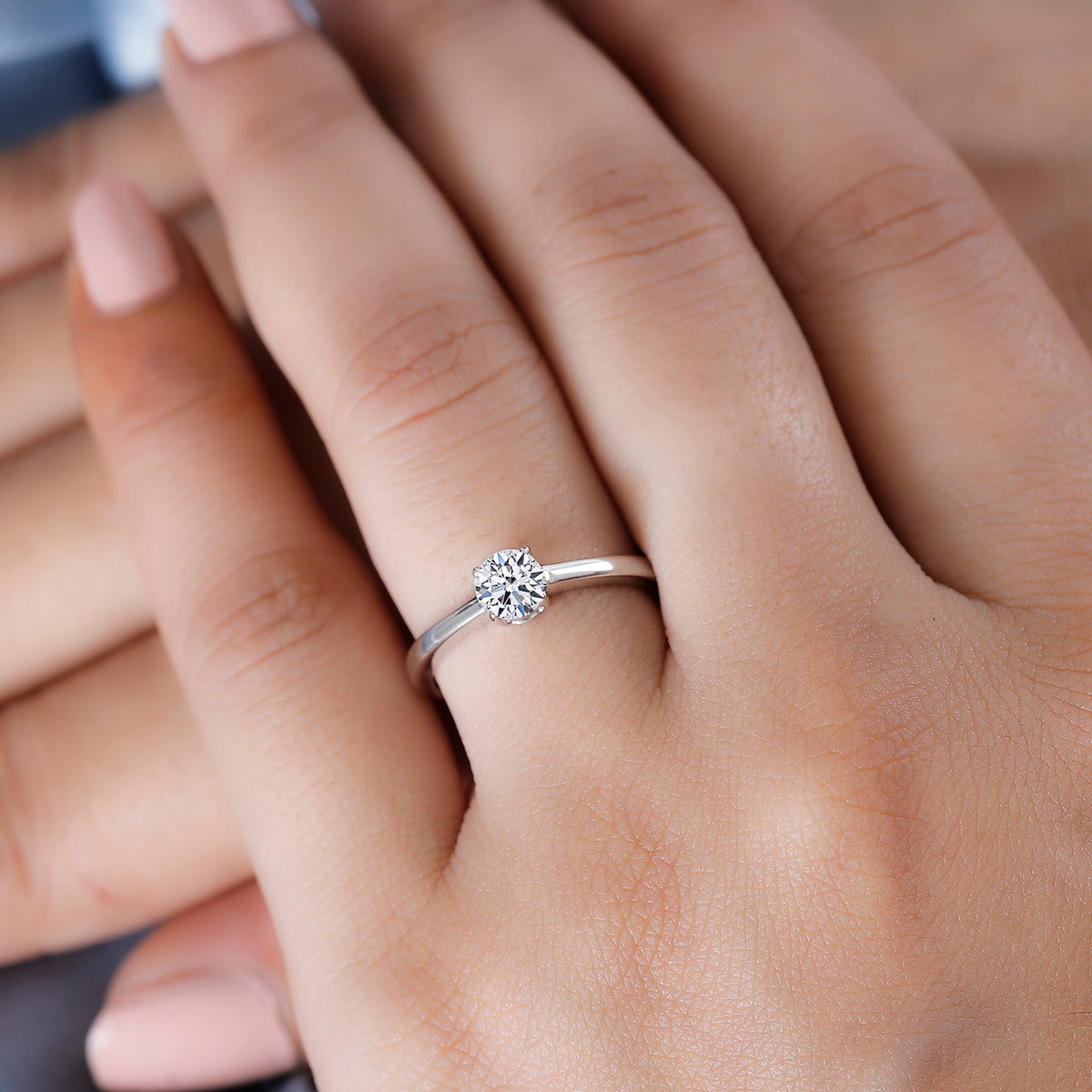 LUXURIANT 950 Platinum Lab Grown Diamond (VS-E/F) Solitaire Ring, Platinum Wt. 4.22 Gms V32530259 3