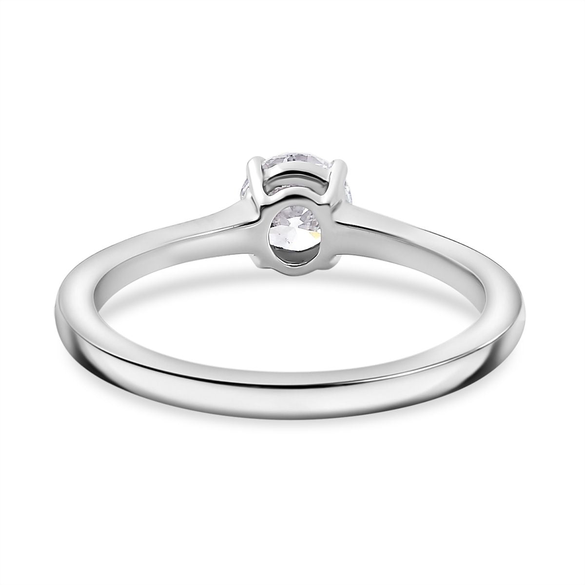 LUXURIANT 0.5 Ct. Lab Grown Diamond Solitaire Ring in 9K White Gold SGL Certified 7957865 5