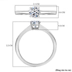 Luxuriant - 9K White Gold SGL Certified Lab Grown Diamond (VS/EF) Solitaire Ring 0.50 Ct._7957865_5