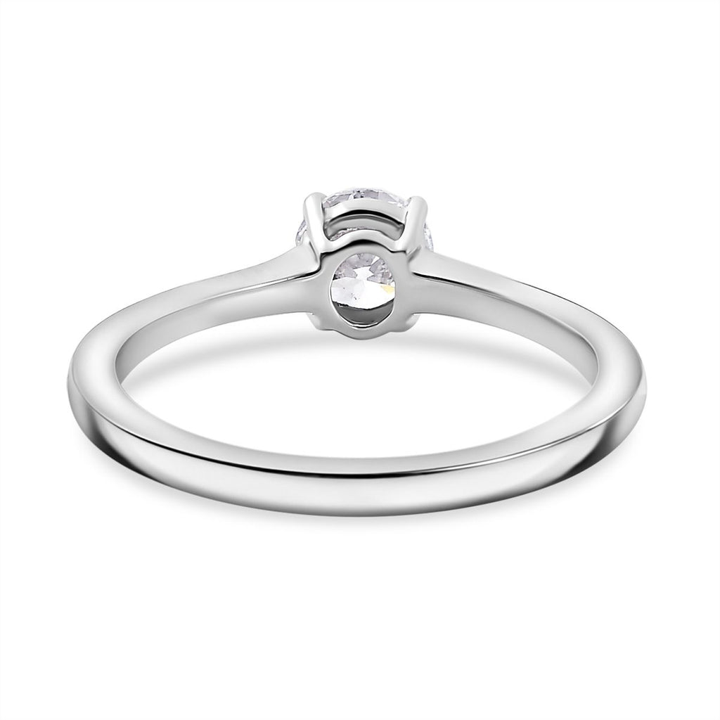 Luxuriant - 9K White Gold SGL Certified Lab Grown Diamond (VS/EF) Solitaire Ring 0.50 Ct._7957867_4