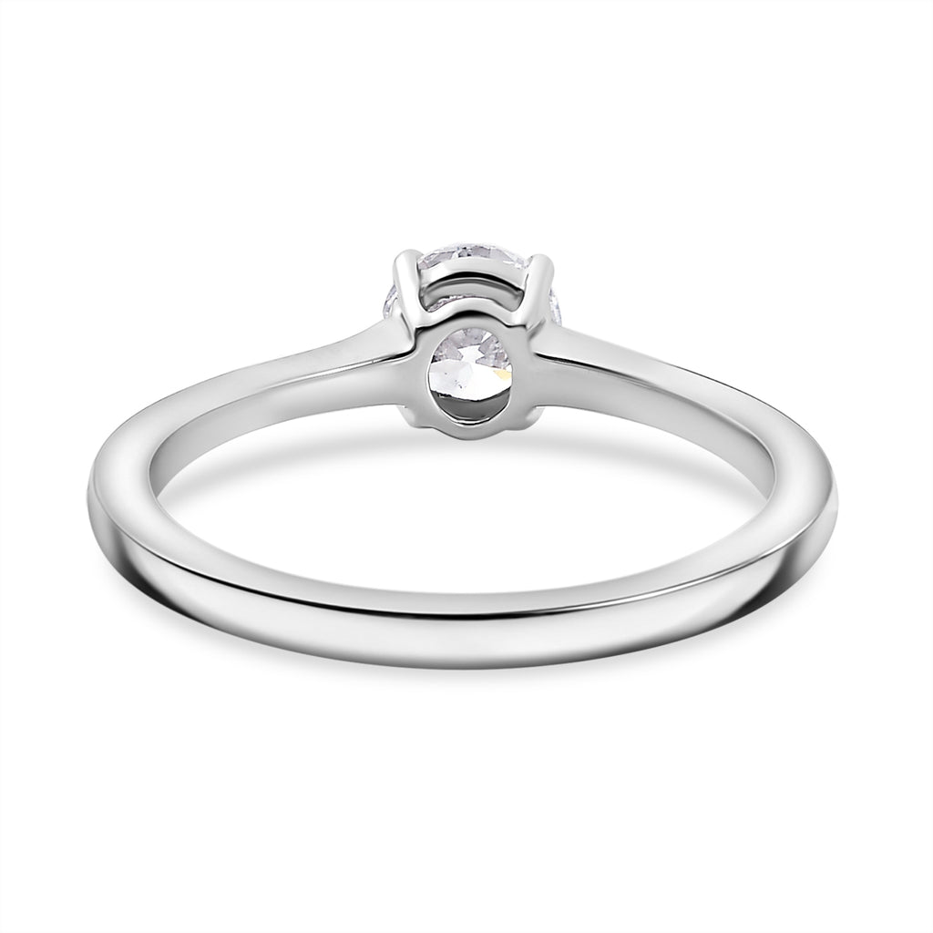 Luxuriant - 9K White Gold SGL Certified Lab Grown Diamond (VS/EF) Solitaire Ring 0.50 Ct._7957870_4