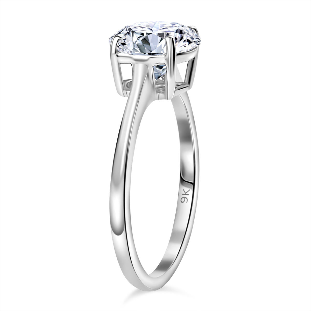LUXURIANT 1.5 Ct. Lab Grown Diamond Solitaire Ring in 950 Platinum, SGL Certified V32569626 4