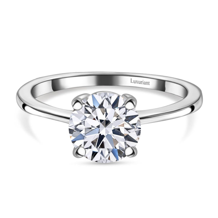 LUXURIANT 1.5 Ct. Lab Grown Diamond Solitaire Ring in 9K White Gold, SGL Certified 7957893 1