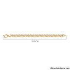 Yellow Gold Plated Sterling Silver Byzanite Bracelet With Senorita Clasp (Size - 7.5)
