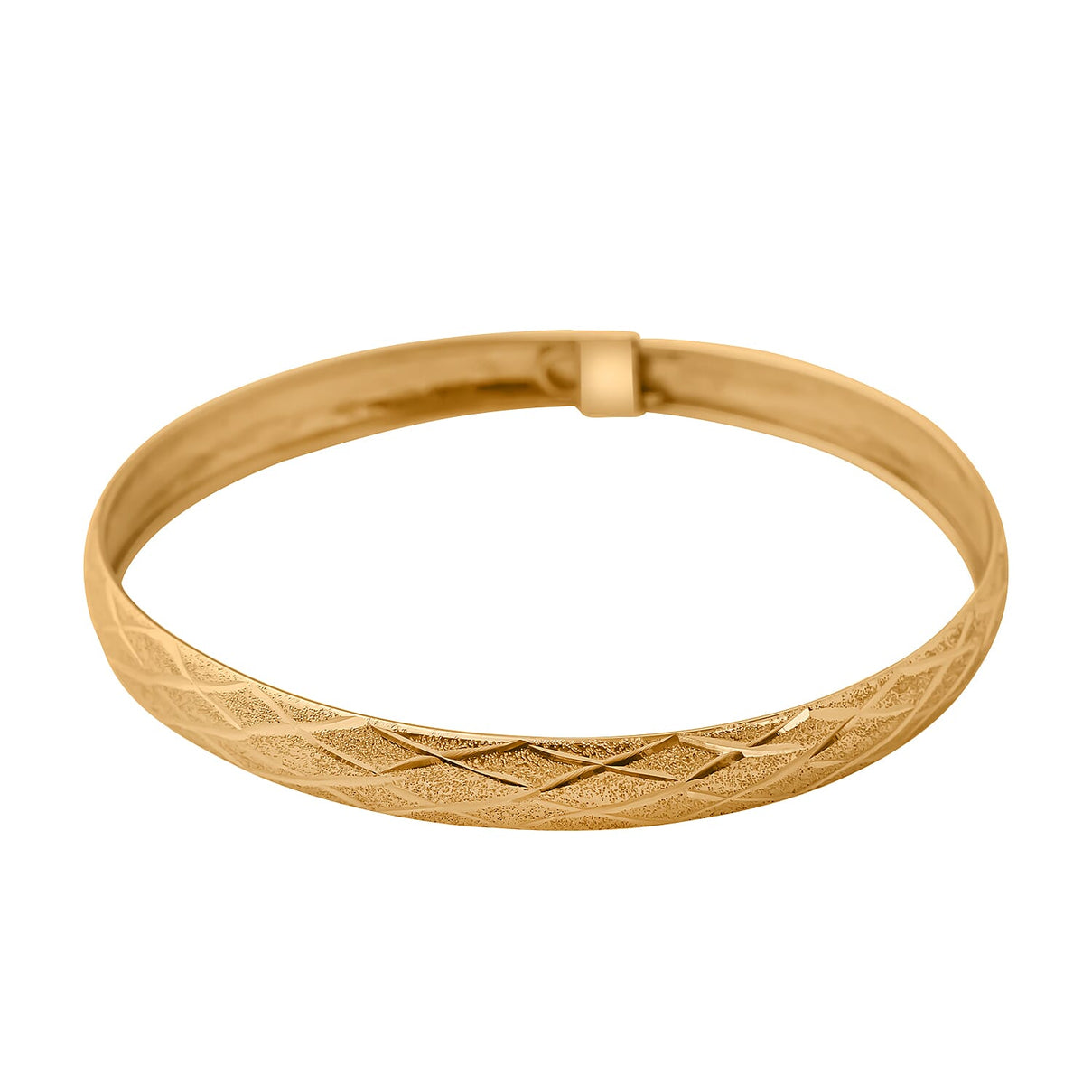NY Close Out Deal- Gold Plated Sterling Silver Bangle (Size 8) 7959816 0