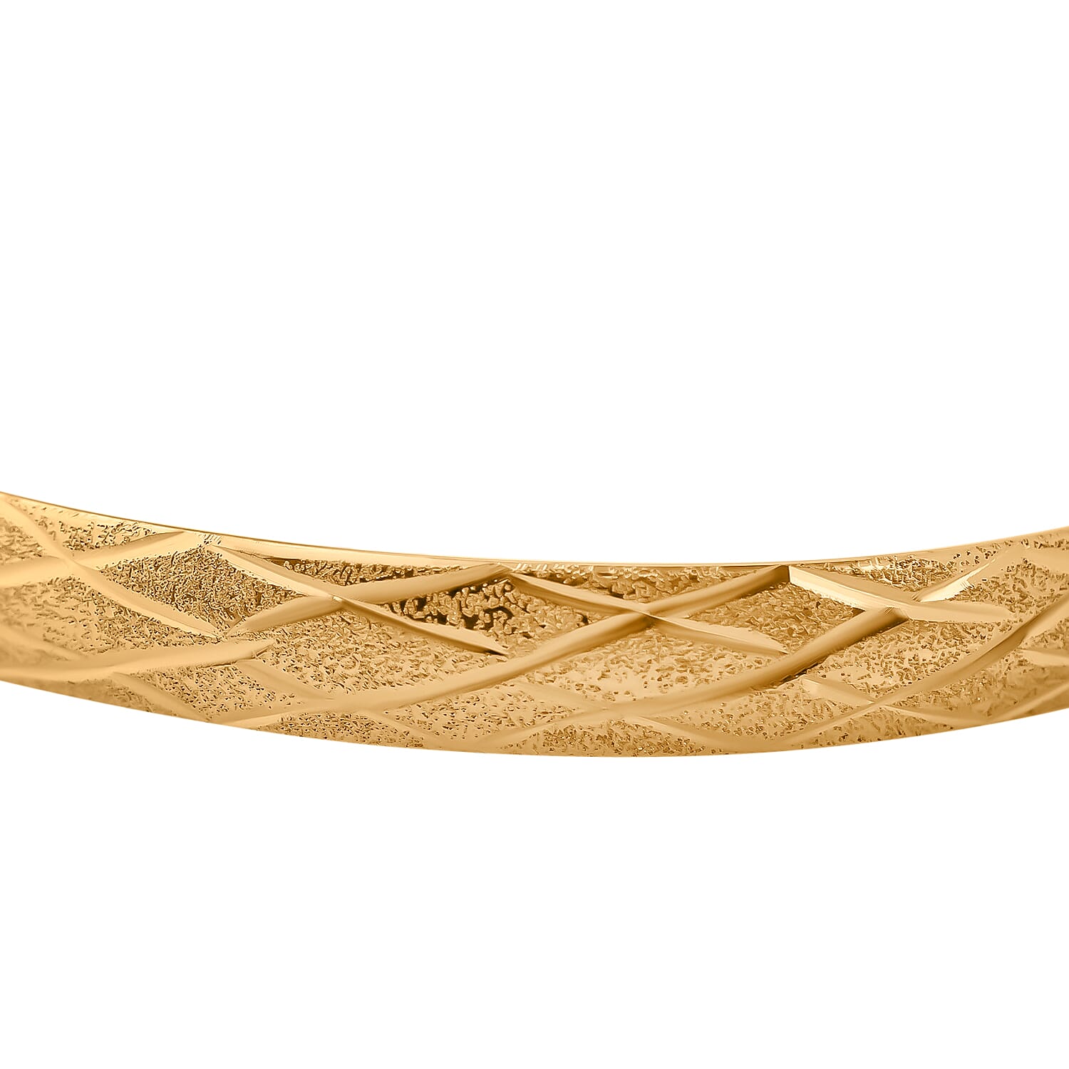 NY Close Out Deal- Gold Plated Sterling Silver Bangle (Size 8) 7959816 1