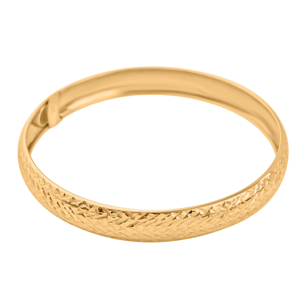 Gold Plated Sterling Silver Bangle (Size 8) 7959817 0