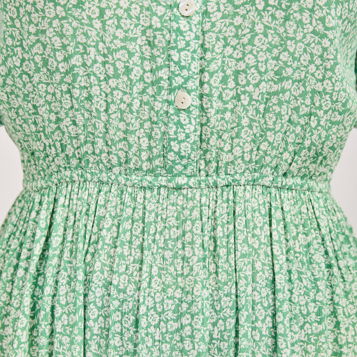 Nabella Ditsy Flower Print Midi Dress with Tiered Skirt V32515660 5