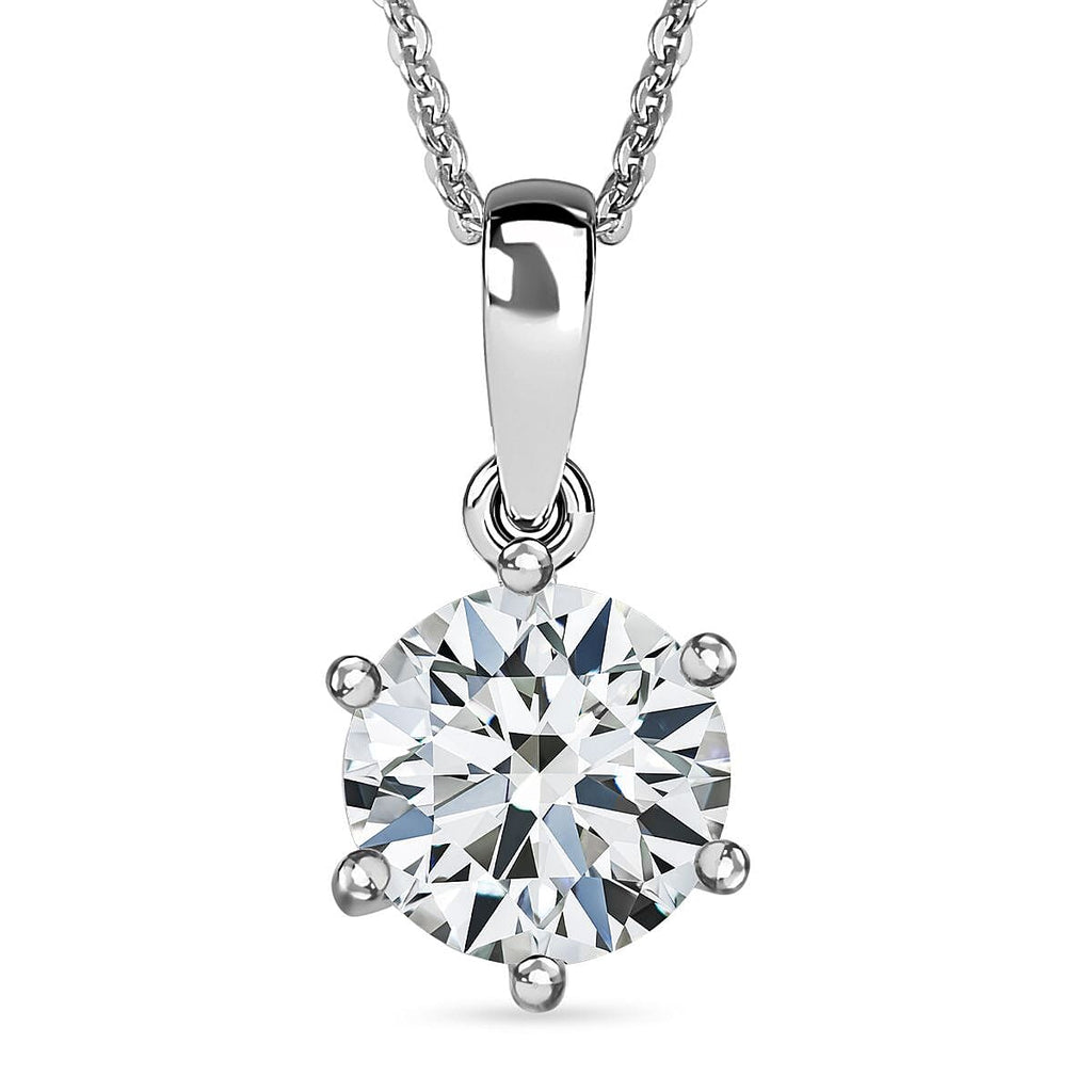 Luxuriant Diamond-950 Platinum SGL Certified VS-GH  Lab Grown Diamond  Solitaire Pendant 2.03 Ct.