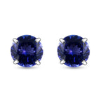 RHAPSODY - 950 Platinum AAAA Tanzanite Solitaire Stud Earring With Screw Back 1.75 Ct._7963171