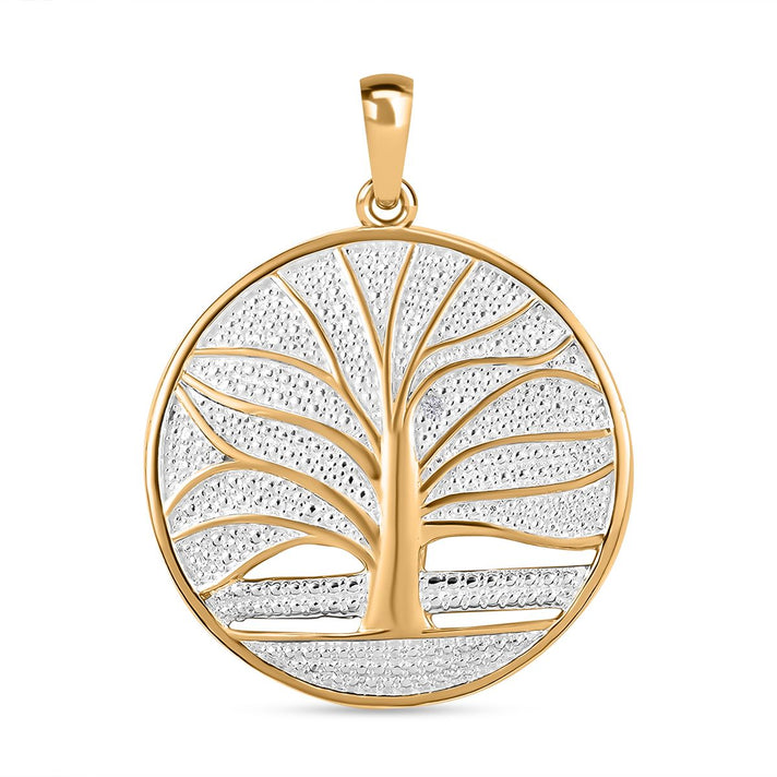 Natural White Diamond Tree Of Life Pendant 7963880 1