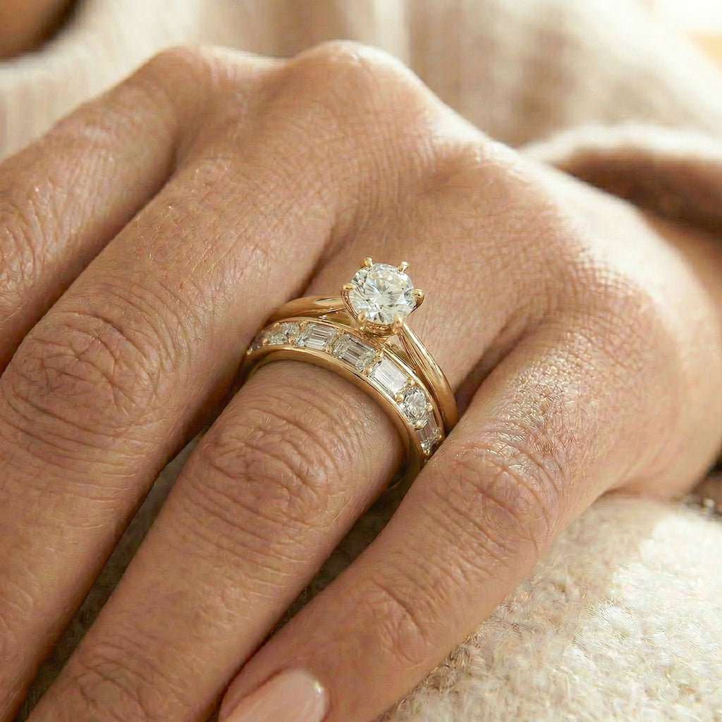 Luxuriant - 9K Yellow Gold SGL Certified Lab Grown Diamond (VS/G-H) Solitaire Ring 1.00 Ct._7965995_2