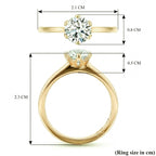 Luxuriant - 9K Yellow Gold SGL Certified Lab Grown Diamond (VS/G-H) Solitaire Ring 1.00 Ct._7965995_5