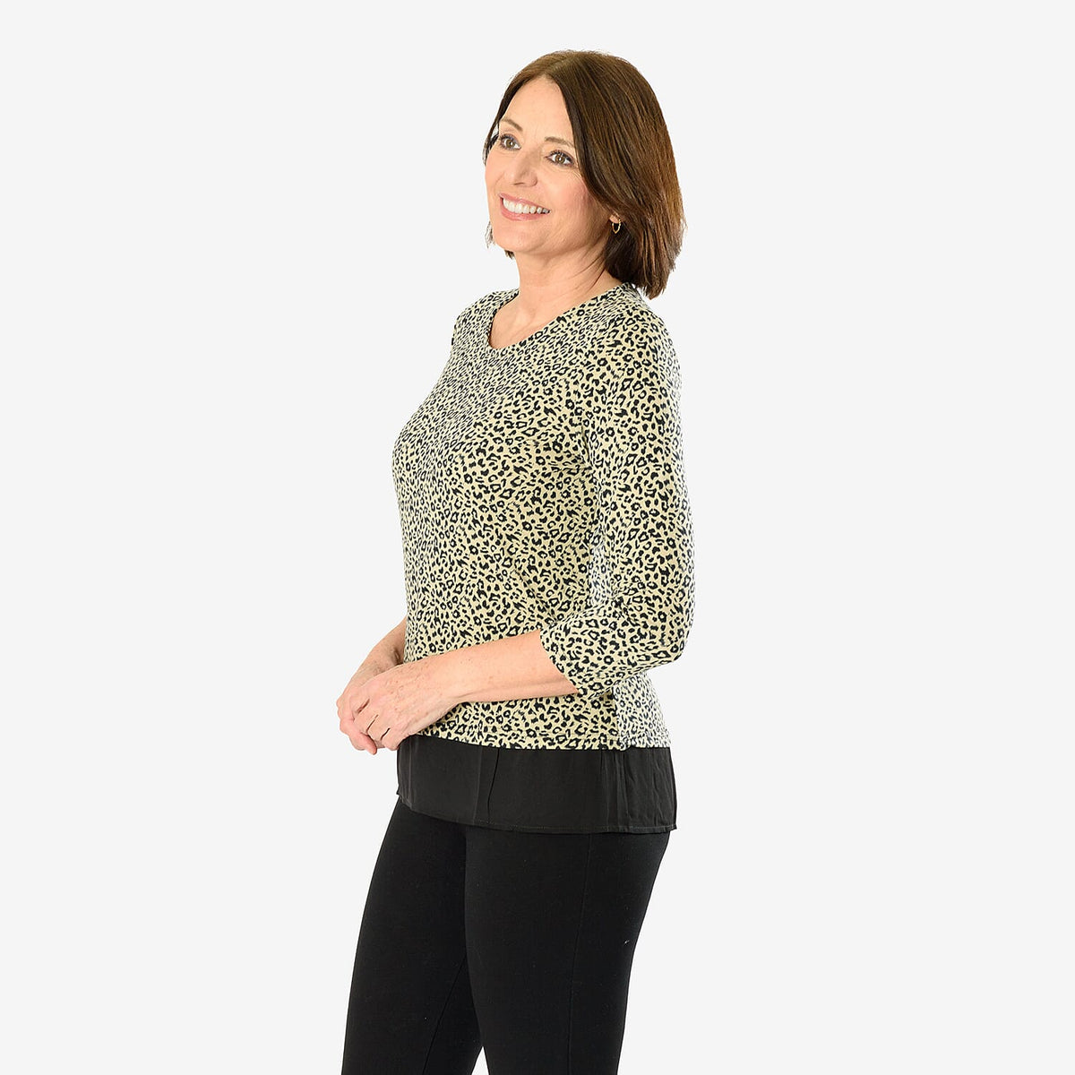 Auburn Animal Print Top (Size 12 to 14)  - Beige V32518752 2