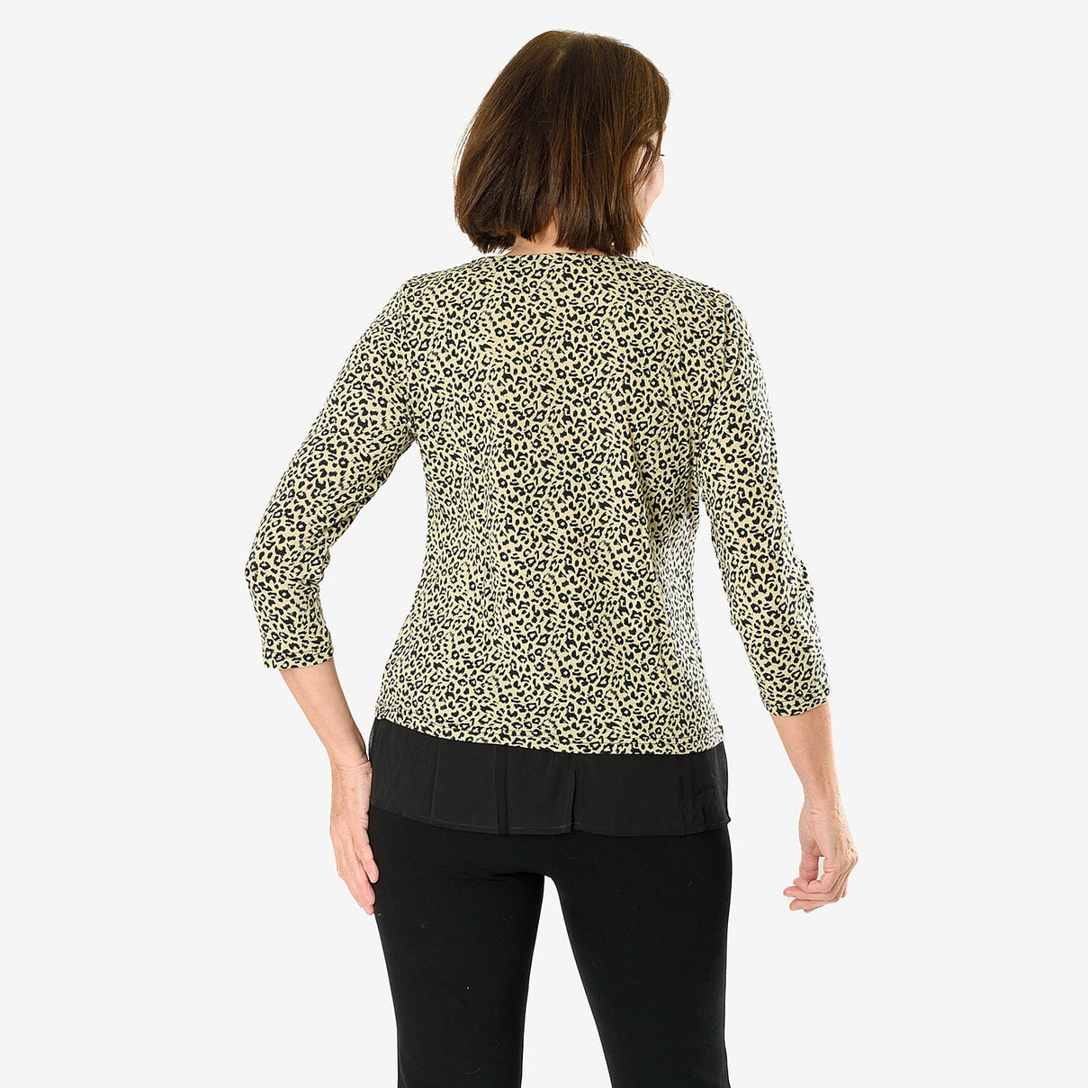 Auburn Animal Print Top (Size 12 to 14)  - Beige V32518752 3