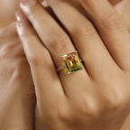 Rainbow Genesis Triplet Quartz  Ring in Platinum Overlay Sterling Silver 7.20 ct._7966748_2