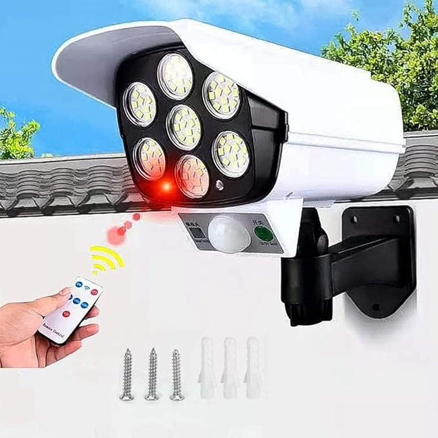 Hofftech Dummy Camera with LED, Solar and Sensor - 3.7 Volt - 1200 mAh Battery 7966965 2